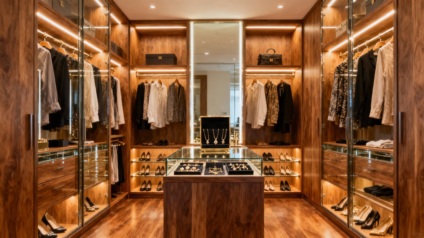 Closet planejado em Santos